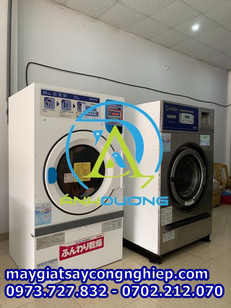 Lắp đặt máy giặt công nghiệp cũ tại Hiệp Hòa